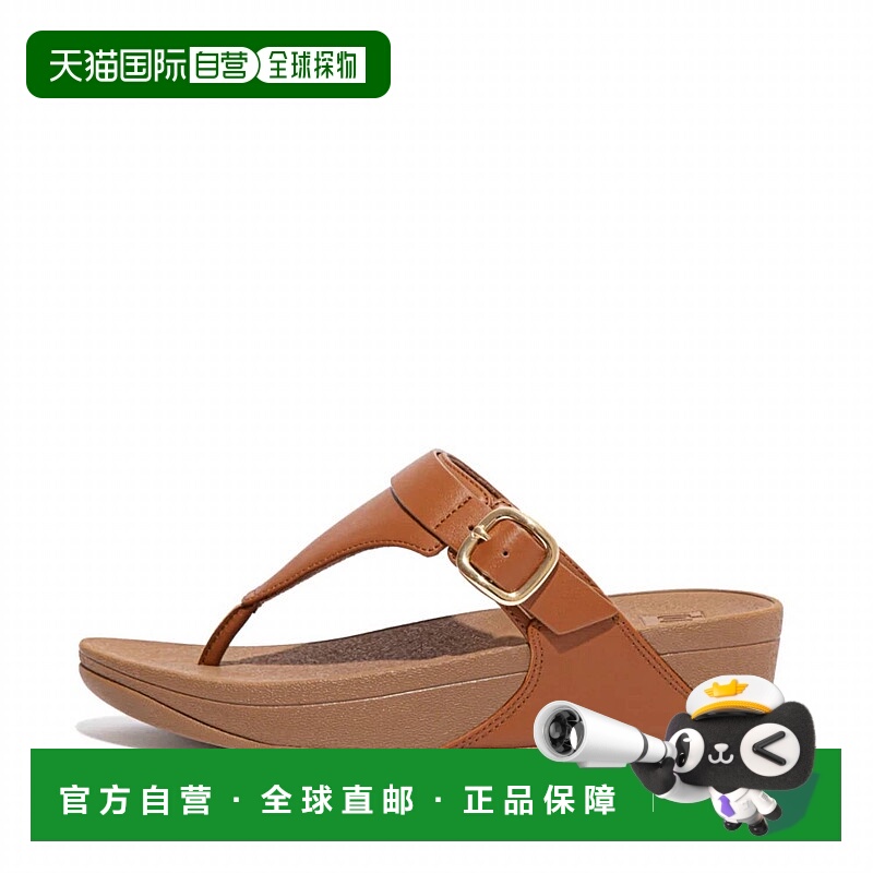 自营fitflopWomen's Lulu Adjustable Leather Toe-Post Sandal I