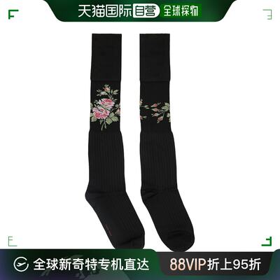 香港直邮潮奢 Simone Rocha 女士黑色 Floral 长筒袜