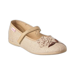 自营 cienta百沙龙条亚麻平底鞋 - 棕色 美国奥莱直发