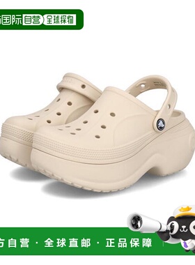 日本直邮crocs BELLA CLOG 女士厚底凉鞋 210062 6QQ厚底鞋洞洞鞋