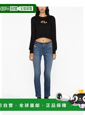 香港直邮DIESEL 女士卫衣 A099310GRAC9XX AW2025 黑色 TOPS WITH