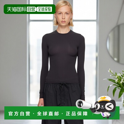 香港直邮SKIMS 女士 黑色 Fits Everybody 长袖 T恤 TPLST9049Ony