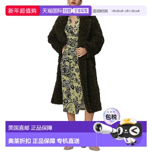 自营 Diane von Furstenberg梅兰妮外套-橄榄色 美国奥莱直发