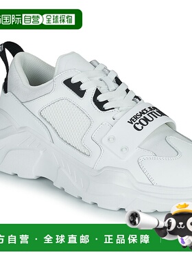 欧洲直邮Versace Jeans Couture 男士 72YA3SC4 低帮板鞋 白色