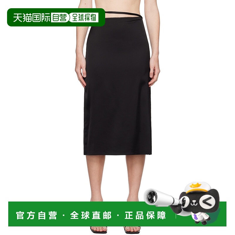 香港直邮潮奢 Jacquemus 女士 黑色 La Casa 系列 La jupe Notte