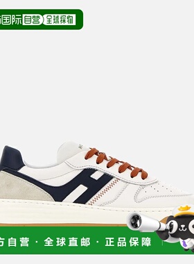 自营欧洲直邮Hogan H630象牙白/蓝色运动鞋男式篮球鞋