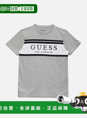 自营 guessEco-Rickinson条纹T恤（7-16）-浅麻灰色 美国奥莱直发