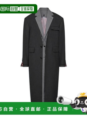 1h可退 香港直邮Thom Browne Barathea 羊毛大衣 MOC966C00473