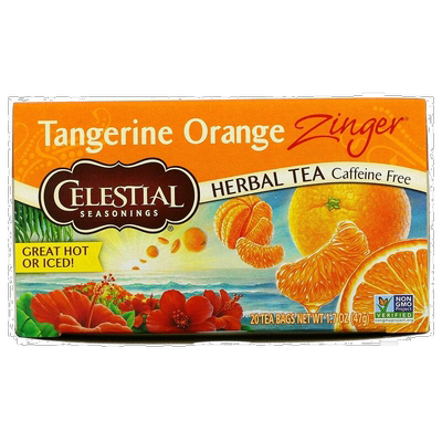 香港直发Celestial Seasonings花草茶柑橘橙无麸质20包茶包茶叶