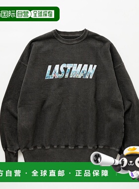 1h可退 日本直邮LASTMAN 男女同款复古城市街景印花圆领卫衣 251L