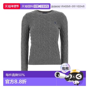 1h可退 香港直邮Polo Ralph Lauren Polo 拉夫 劳伦 女士 灰色羊