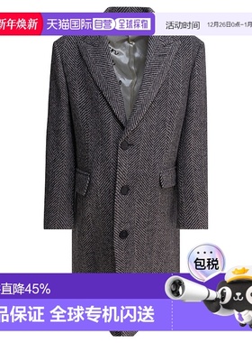 香港直邮GOLDEN GOOSE 男士 灰色 Single-Breasted Herringbone