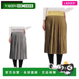 日本直邮St. Andrews 女士条纹印花百褶裙 043-1234004 高尔夫服