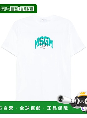 1h可退 香港直邮MSGM 女童衬衫 S5MSJBTH149001 SS2025 白色 标志