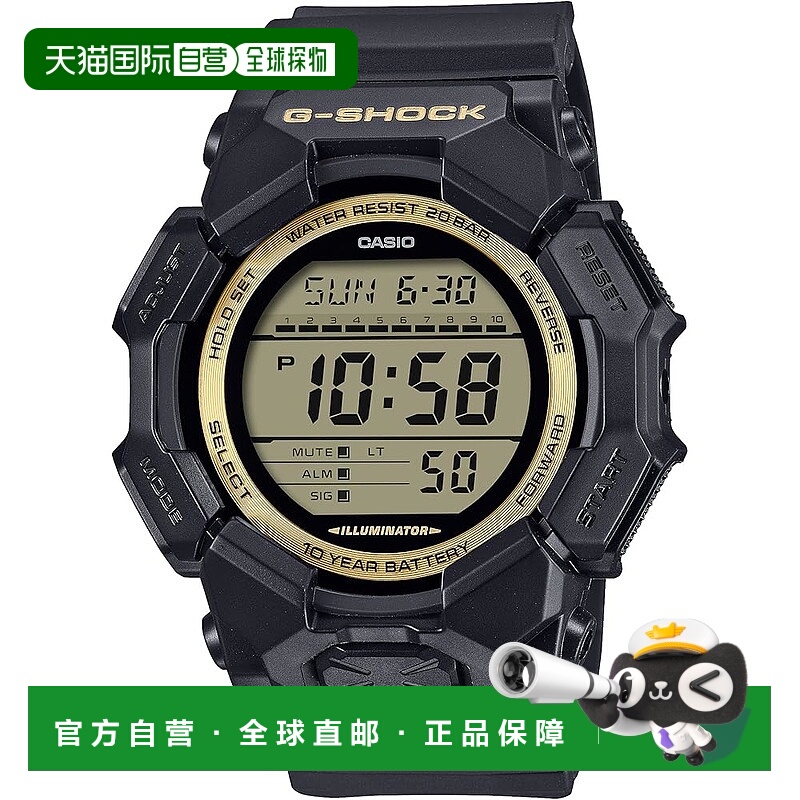 【日本直邮】卡西欧 G-SHOCK 长效电池 GD-010GB-1A9JF 黑金男表