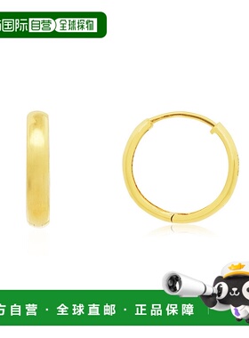 自营the loveryGold Huggie Hoop Earrings 18x3.4 millimeters Y