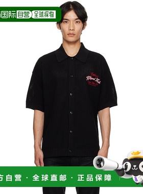 1h可退 香港直邮AMIRI 男士 黑色 Hollywood Auto Mesh 衬衫 AMKN