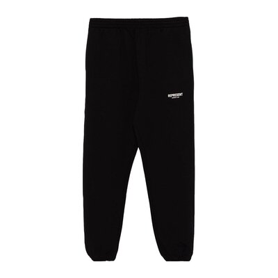 Represent 男士休闲裤 OCM41116BLACK AW2024 黑色 弹性腰运动裤