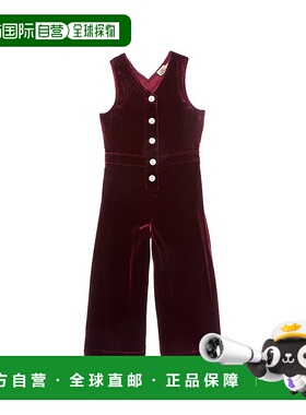 自营 Faherty丝绒Alina丝绸混纺连体衣-紫色 美国奥莱直发