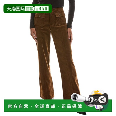 自营7 for all mankind7全人类阔腿灯芯绒长裤-棕色 美国奥莱直发