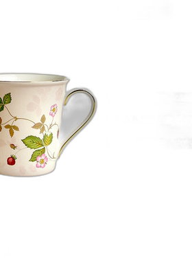 日本直邮WEDGWOOD威基伍德野草莓马克杯骨瓷杯子水杯茶杯咖啡杯