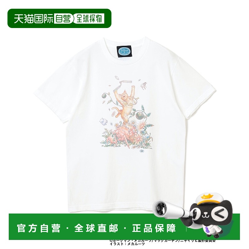 1h可退 日本直邮mmts女裝聯名插畫T恤 宽松半袖設計 16040112438