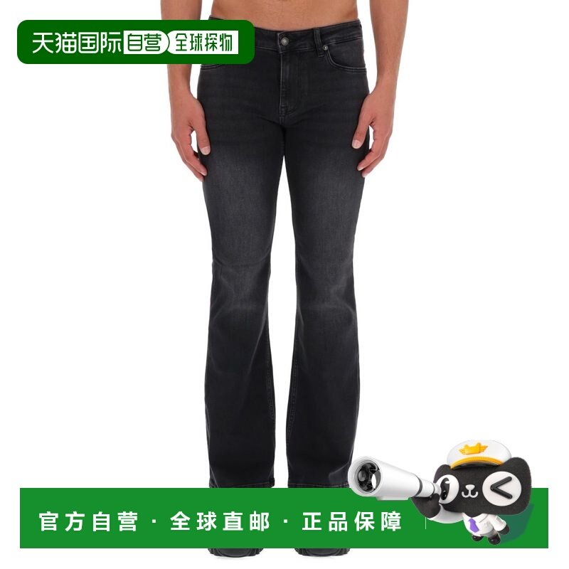 1h可退 香港直邮versace 范思哲 男士 NUMBER 修身拼凑牛仔裤 79G,男装,牛仔裤,淘宝优惠券,粉丝福利购,淘宝优惠卷