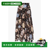 香港直邮潮奢 ZIMMERMANN 女士 1h可退 褶裥印花乔其纱长款 半身裙