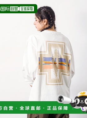 1h可退 日本直邮PENDLETON 男女同款HARDING图案印花长袖T恤 0450