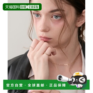 1h可退 日本直邮NOJESS 女士 Soft Gold系列 软金镀层 钻石叶脉造