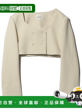1h可退 日本直邮UNUS 女装 宽松短款双排扣西装 复古90年代风格 6