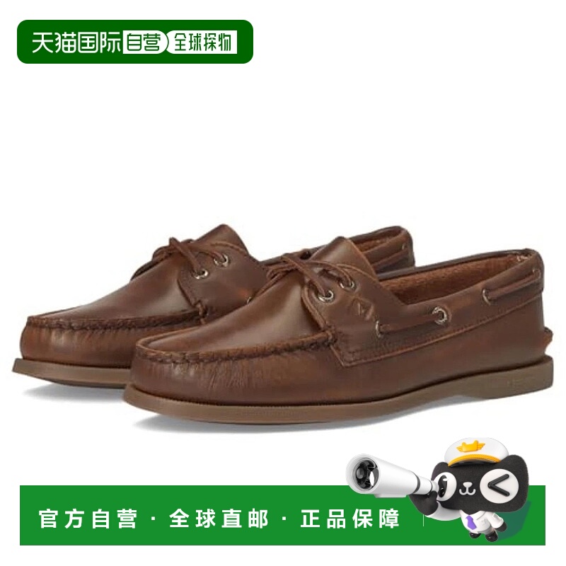 自营Sperry Authentic Original 2-Eye Flats Women'sBrown Leath