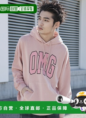 1h可退 日本直邮WEGO 2024秋冬款男女同款OMG大字LOGO连帽卫衣 WE