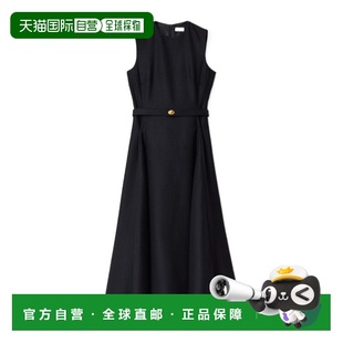 黑色 香港直邮BURBERRY AW2025 81159951 系腰带格纹 女士连衣裙