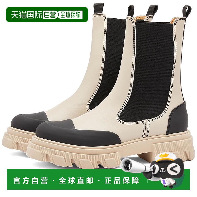 1h可退 【美国直邮】GANNI Cleated Mid Chelsea Boot 女鞋 时装