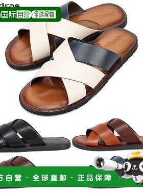 日本直邮MODELLO 男士皮革凉鞋相当于 3E 级别适合旅行户外和休闲