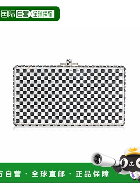 自营 judith leiber couture袖矩形-银色莱茵多色 美国奥莱直发