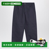 香港直邮moncler 男士 蓝色棉质华达呢裤 1h可退 子 2A00001598EC7