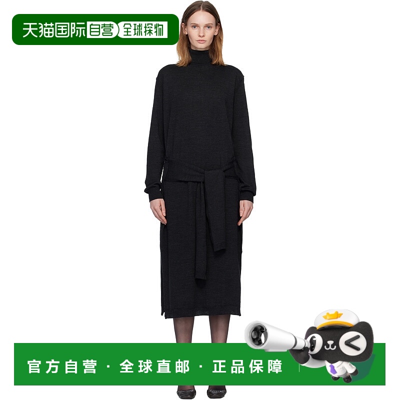 1h可退 香港直邮Lemaire 女士 灰色 Trompe L'Oeil 连衣裙 DR1082