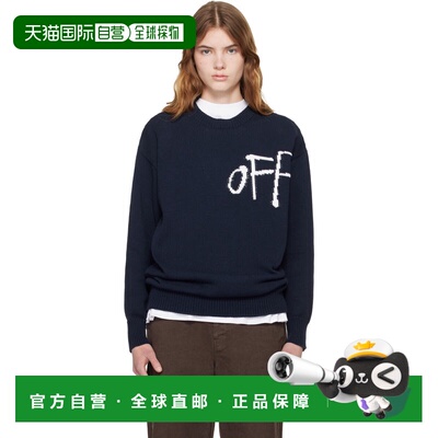 1h可退 香港直邮off-white 女士 海军蓝 Bookish Shared Cotton K