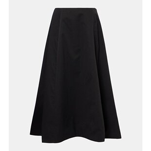 棉质斜纹布中长半身裙 女士 000895 巴黎世家 Balenciaga