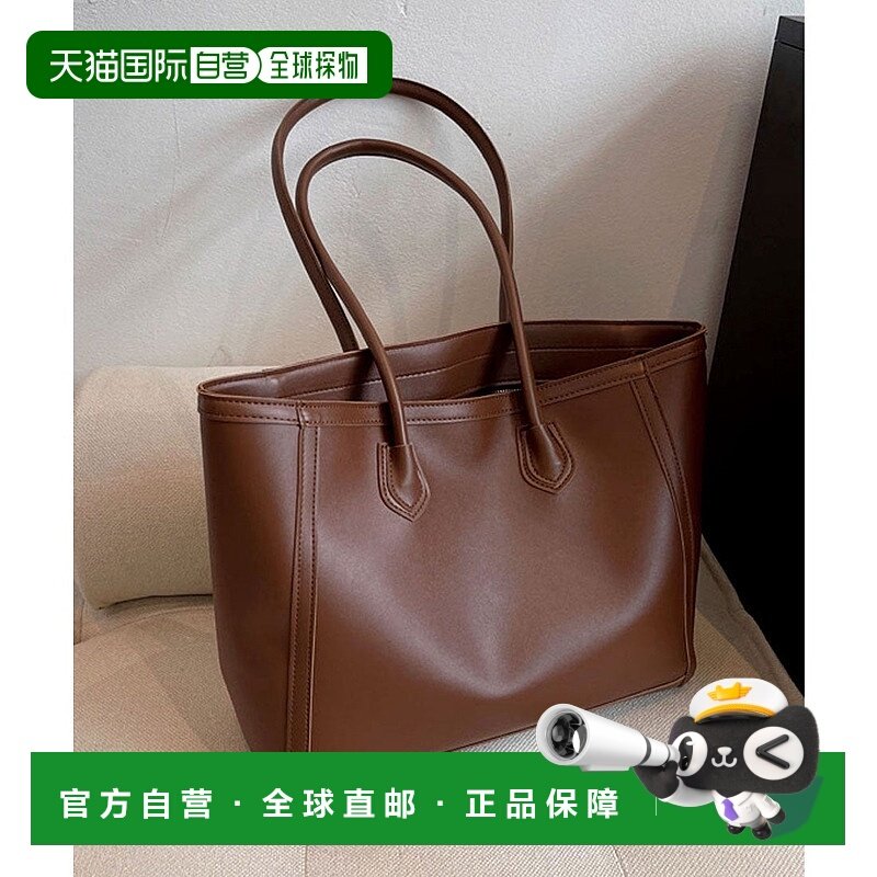 日本直邮florge 可收纳A4文件的皮革触感简约托特包/商务包 FL821