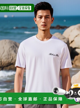 香港直邮BALMAIN 男士T恤 FH1EG000BC68GAB AW2025 白色 
