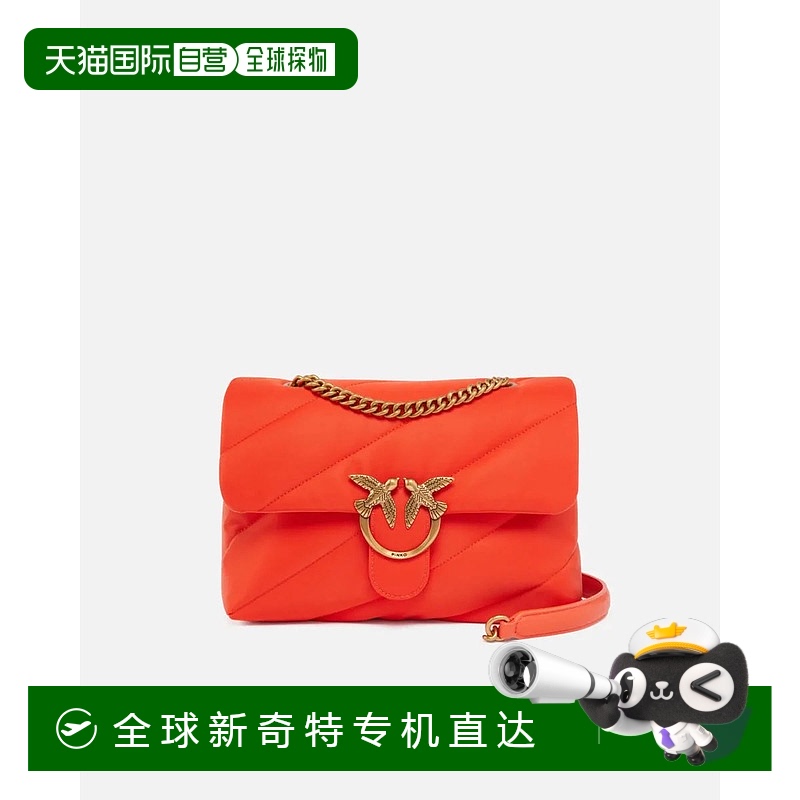 1h可退香港直邮PINKO女士单肩包 100038A05FB00QROSSOMANDARINO