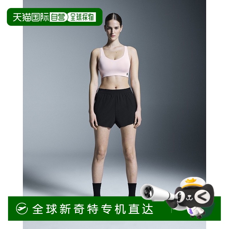 欧洲直邮On昂跑 Train系列女士淡紫色再生聚酯纤维反光标识短款露