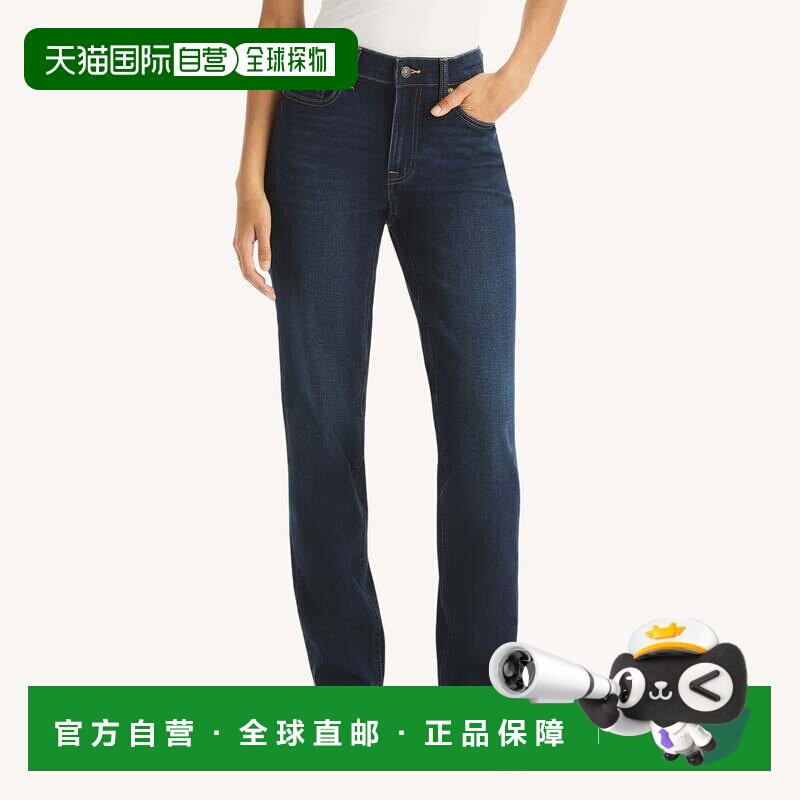 自营Nautica女装中升直牛仔-天蓝色 直筒裤牛仔裤美国直发奥莱
