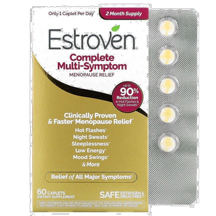 香港直发Estroven更年期症状舒缓片缓解身心压力调节新陈代谢60粒