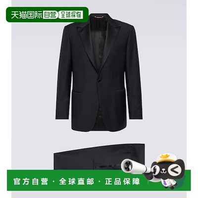 1h可退 香港直邮Canali 康钠丽 男士 羊毛西装西装 black黑色 舒