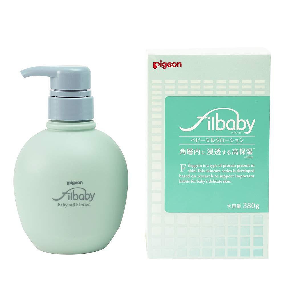 日本直邮pigeon贝亲润肤乳filbaby婴儿润肤乳高保湿380g