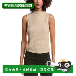 美国奥莱直发 米色 自营Bella Dahl立领烟熏上衣